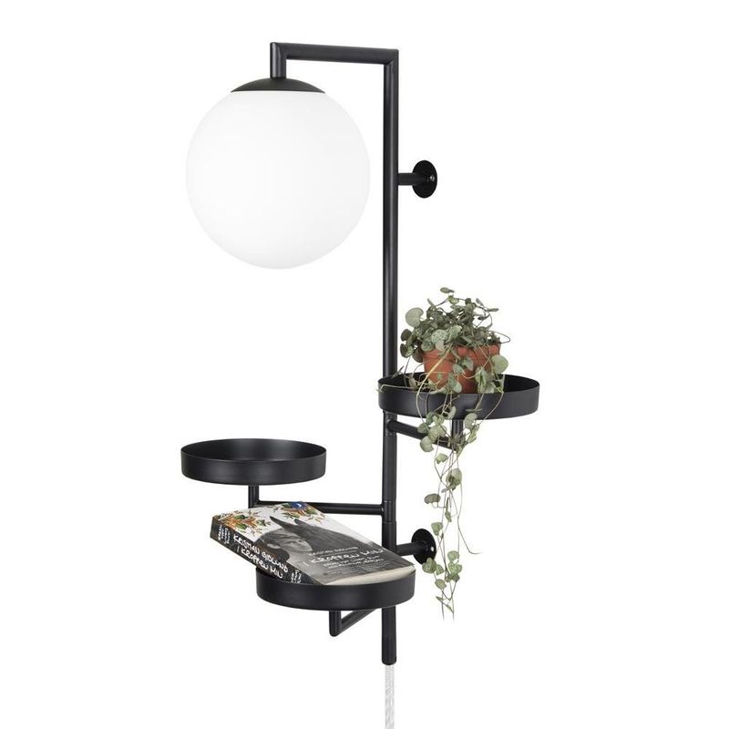 Astoria vegglampe sort