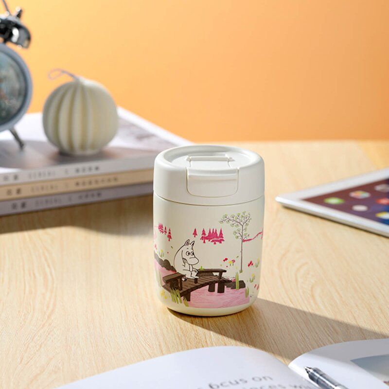 Mummi thermokopp rosa/hvit 320ml