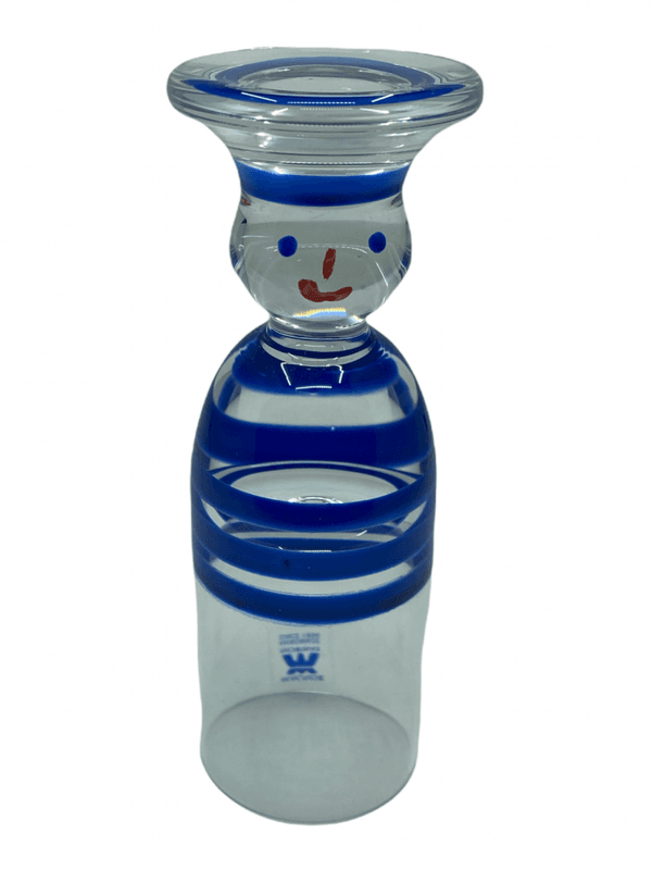 Matros blå drammeglass