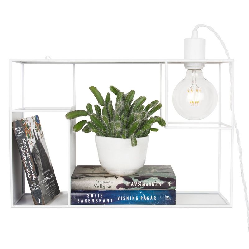 Globen Shelfie vegglampe hylle hvit