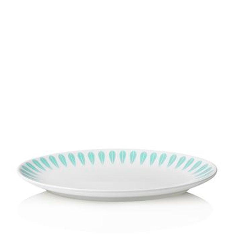 Lotus mint green ovalt fat 34cm